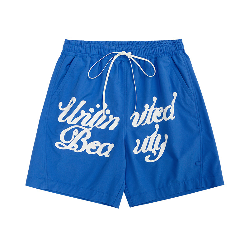 Men Boys Shorts Streetwear Bottoms Half Pants Sports Outfit Running Sweatsuit Trunks