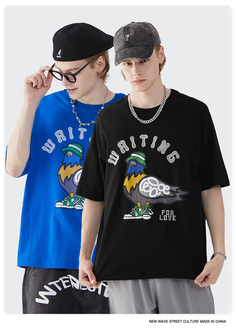 Summer Men Women Short Sleeve T-shirt Tee Pullover Tops Unisex Sweatshirt