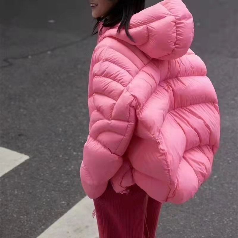 Women Down Jacket Hooded Coat Warm Winter Windproof Casual Parkas