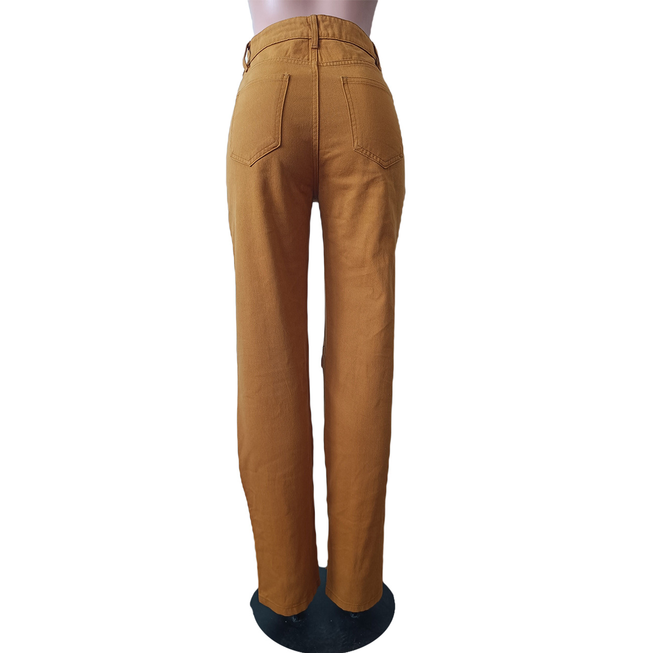 Fashion denim hole suit