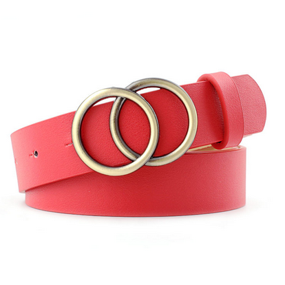 Women Men Belt 3.8 cm Cowhide Leather Buckle Belt Unisex Waistband Waist Strap