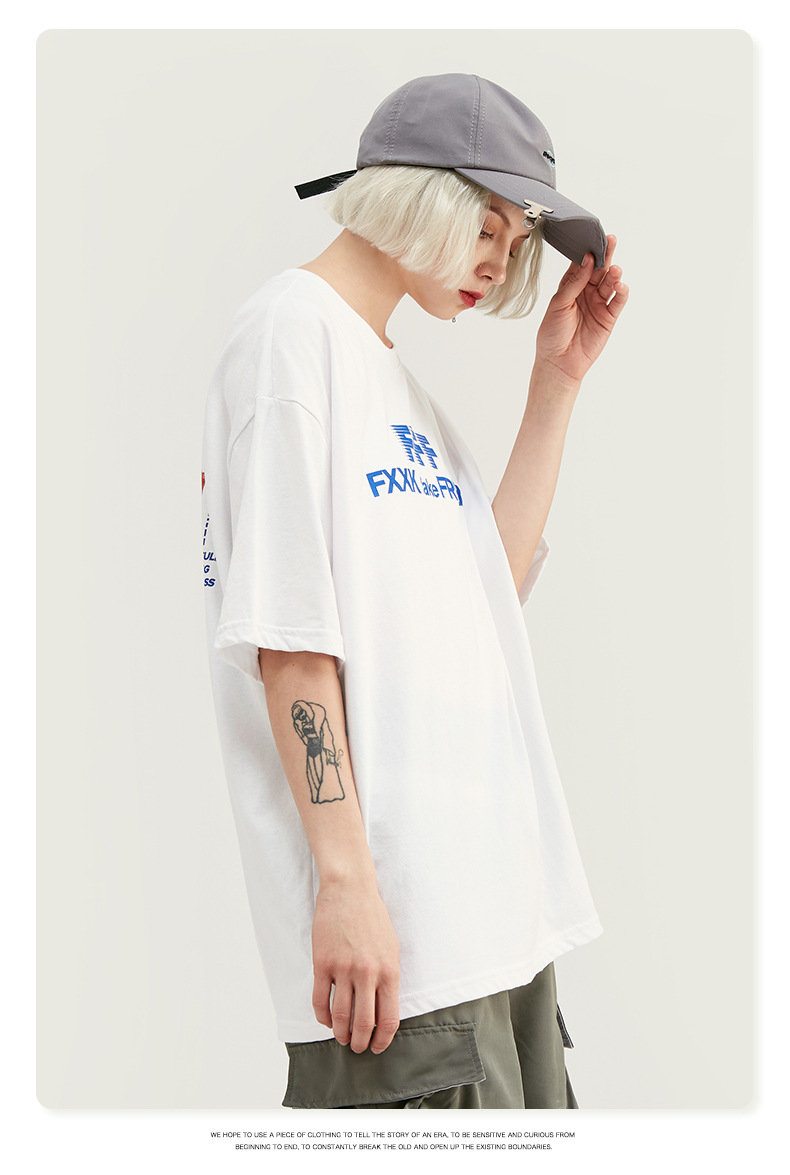 Summer Men Women Short Sleeve T-shirt Tee Pullover Tops Unisex Sweatshirt