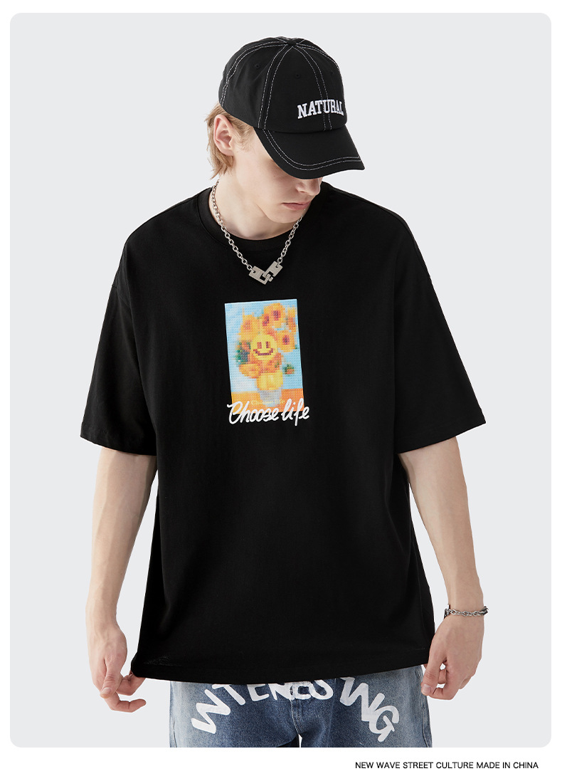 Summer Men Women Short Sleeve T-shirt Tee Pullover Tops Unisex Sweatshirt