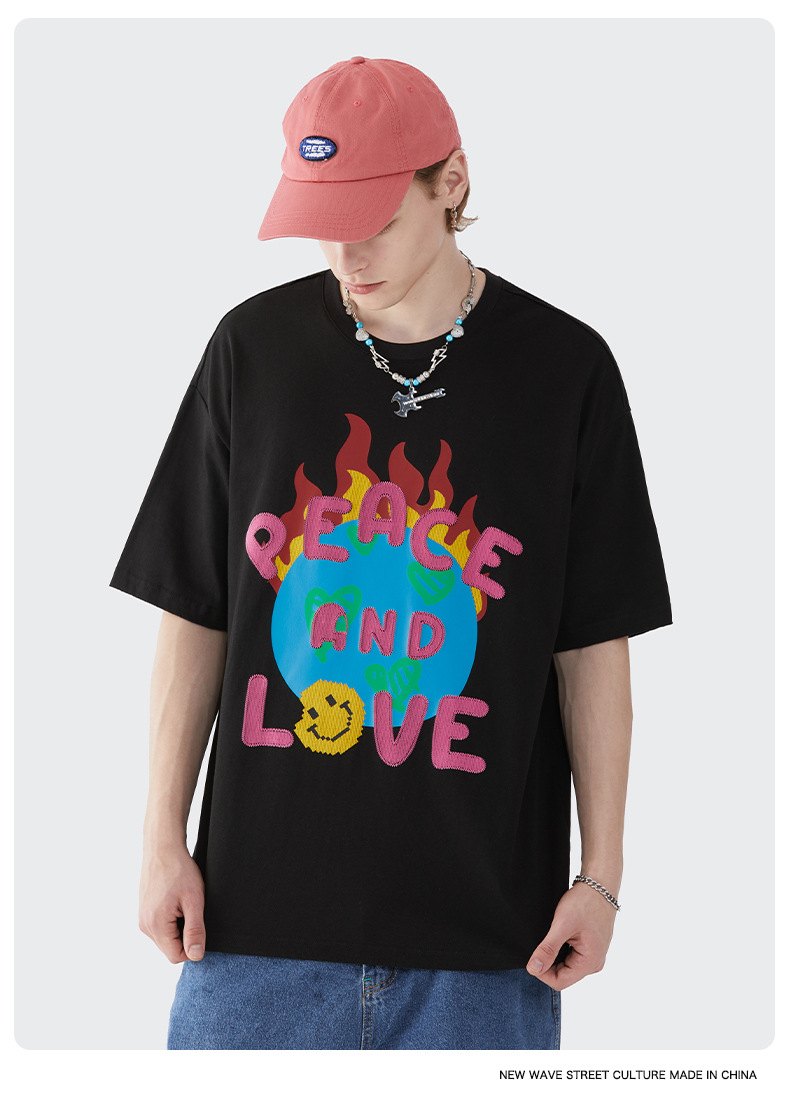 Summer Men Women Short Sleeve T-shirt Tee Pullover Tops Unisex Sweatshirt