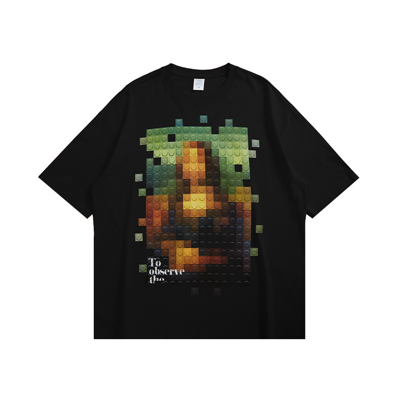 Summer Men Women Short Sleeve T-shirt Tee Pullover Tops Unisex Sweatshirt