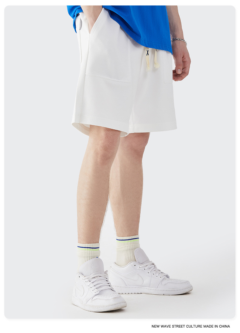 Men Boys Shorts Streetwear Bottoms Half Pants Sports Outfit Sweatsuit Trunks Women