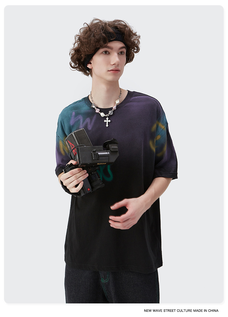 Summer Men Women Short Sleeve T-shirt Tee Pullover Tops Unisex Sweatshirt