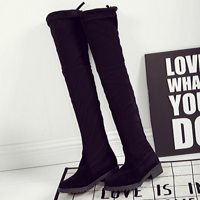Women High Top Knee Boot Sock Sneakers Casual Knit Boots Winter Snow Lady Boots