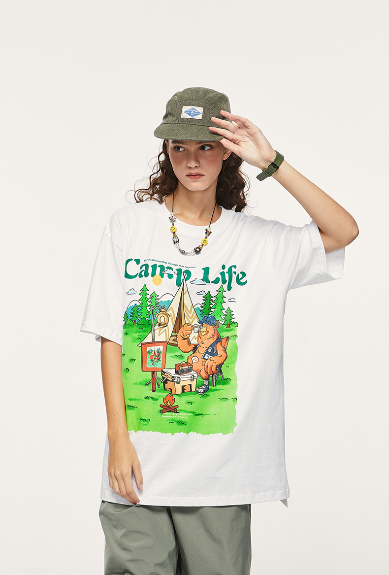 Summer Men Women Short Sleeve T-shirt Tee Pullover Tops Unisex Sweatshirt