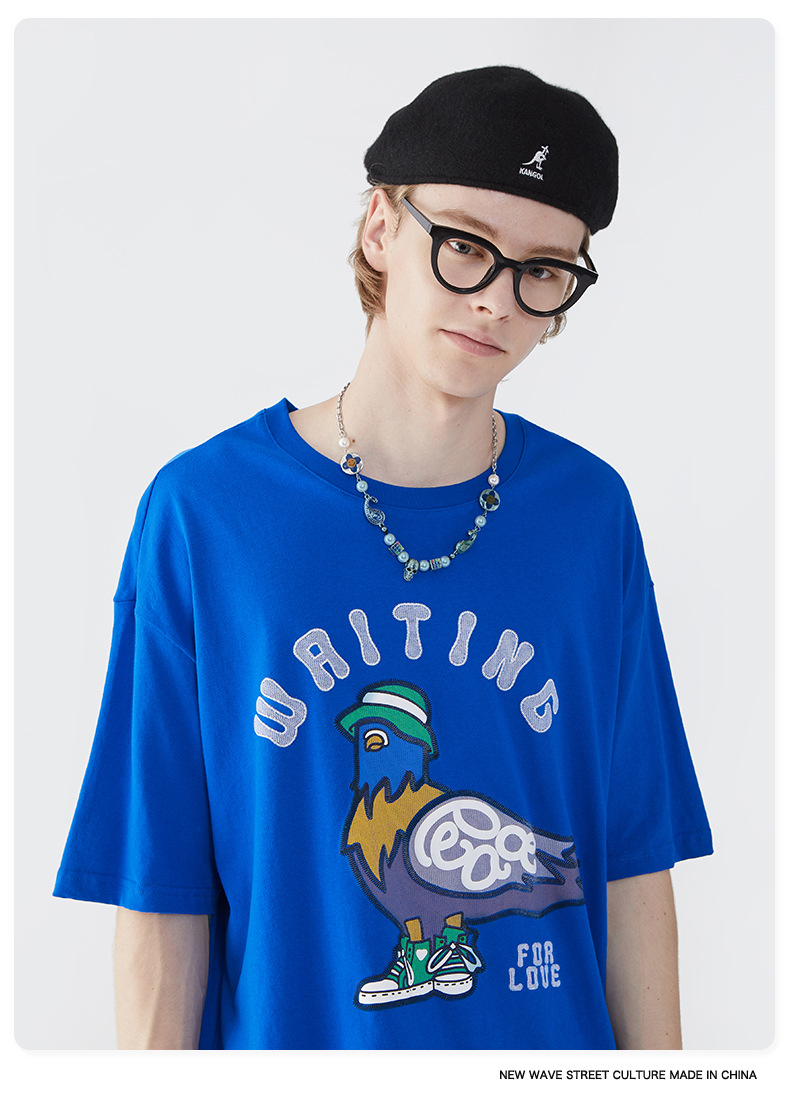 Summer Men Women Short Sleeve T-shirt Tee Pullover Tops Unisex Sweatshirt