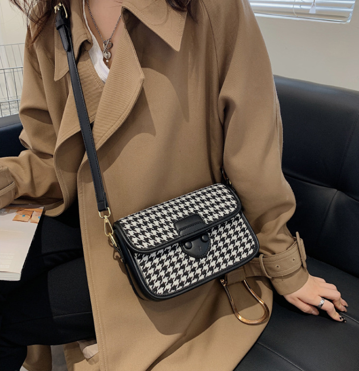 Women's Handbag 2022 Plaid Houndstooth