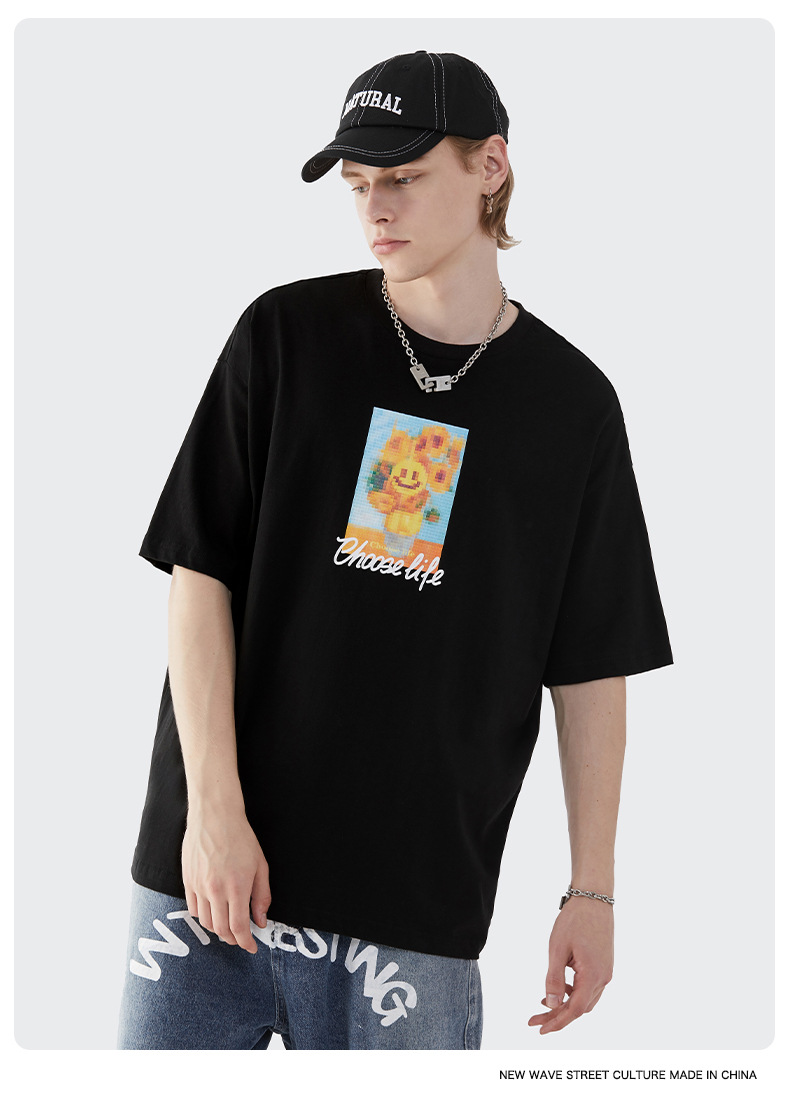 Summer Men Women Short Sleeve T-shirt Tee Pullover Tops Unisex Sweatshirt