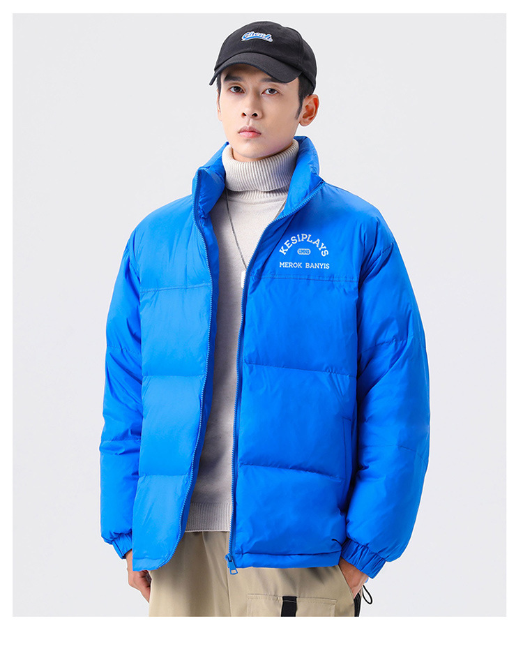 Women Men Down Jacket Hooded Coat Warm Winter Windproof Casual