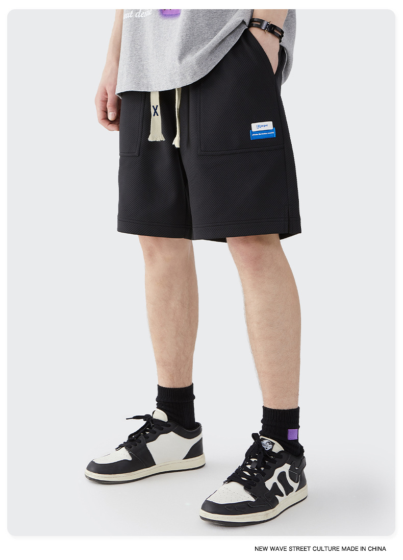 Men Boys Shorts Streetwear Bottoms Half Pants Sports Outfit Sweatsuit Trunks Women