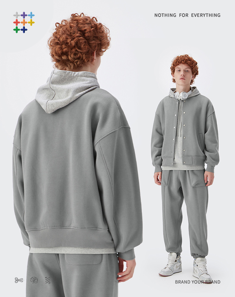 Women Men Two Piece Tracksuit Suit Hoodie Hooded Sweatshirt Pant Set Sweatwear