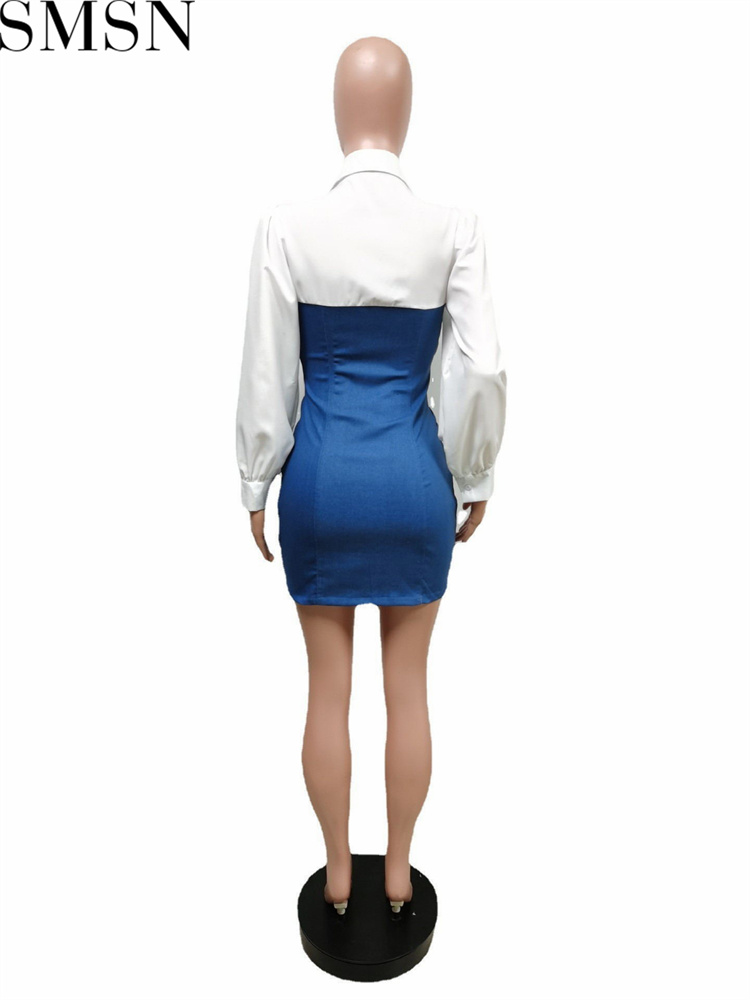 Plus Size Dress European and American Amazon Hot Sale Slim Fit Sheath Stretch Denim Skirt