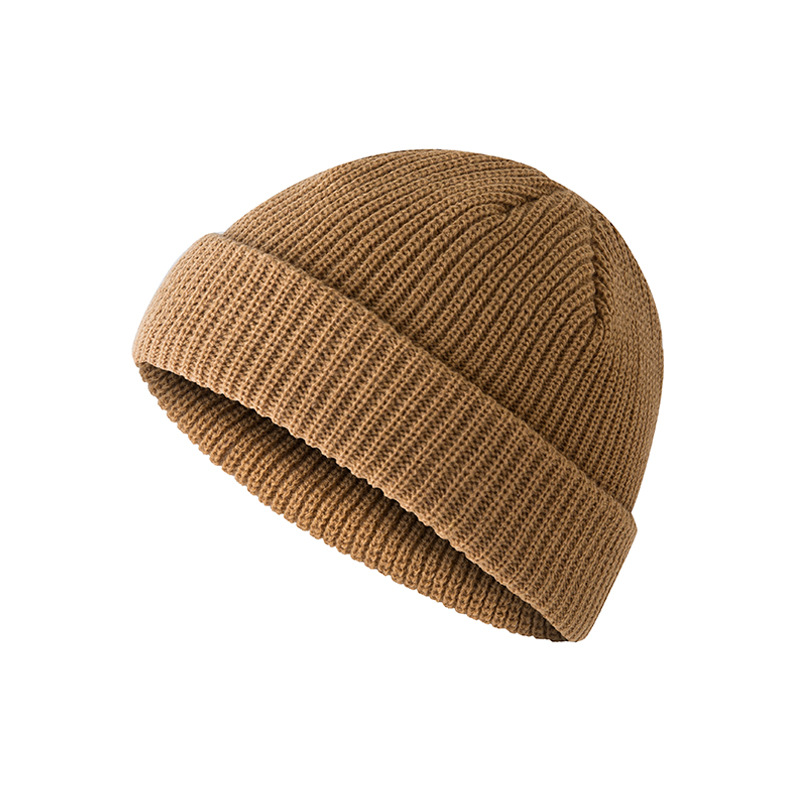 Men Women Beanie Hat Winter Wool Knitted Baggy Pull On Soft Caps
