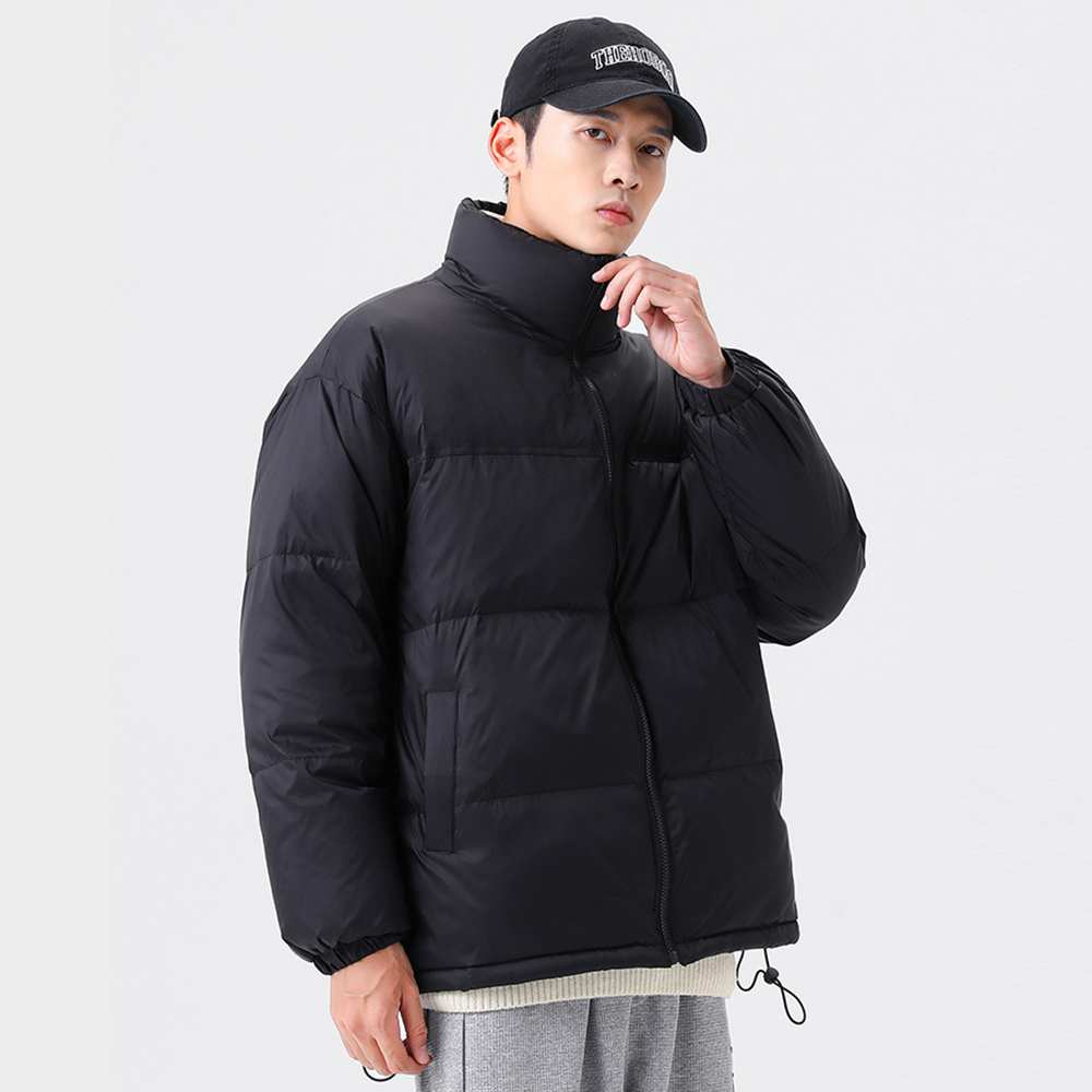 Women Men Down Jacket Hooded Coat Warm Winter Windproof Casual Parkas