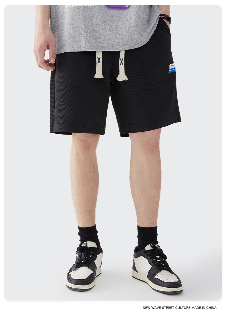 Men Boys Shorts Streetwear Bottoms Half Pants Sports Outfit Sweatsuit Trunks Women