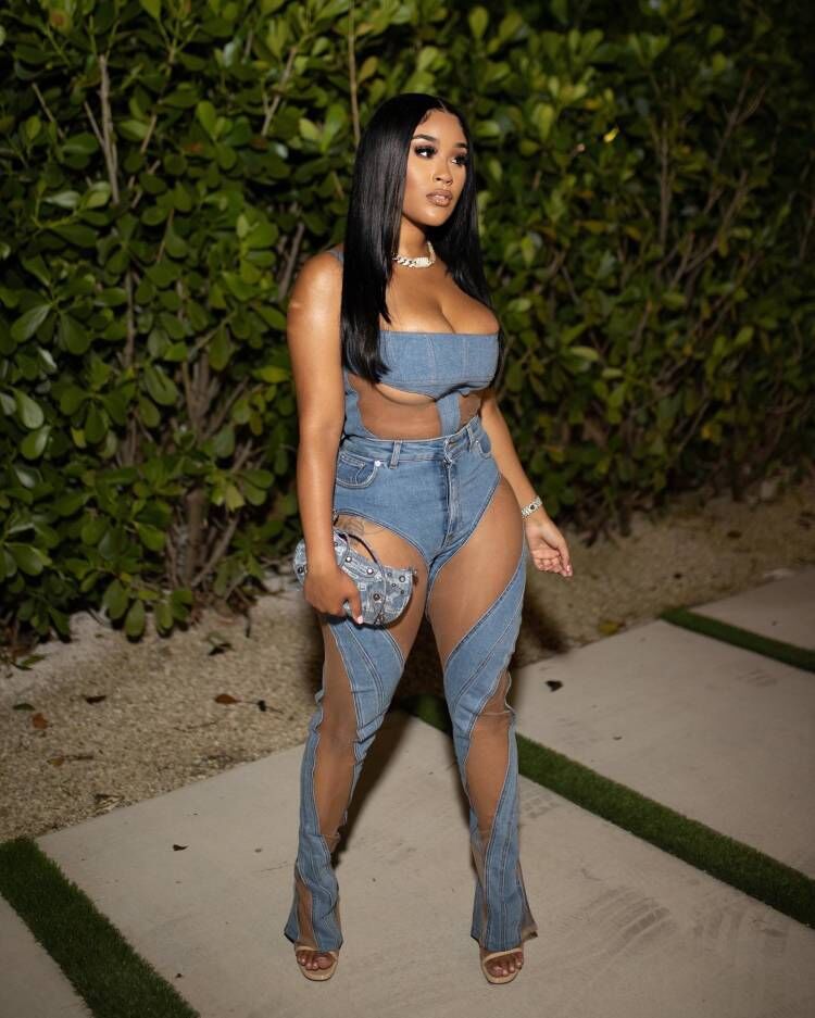 Fashion Mesh Sand Combination Elastic Slim Fit Hip Lift Jeans