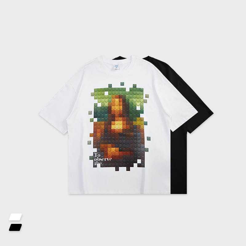 Summer Men Women Short Sleeve T-shirt Tee Pullover Tops Unisex Sweatshirt