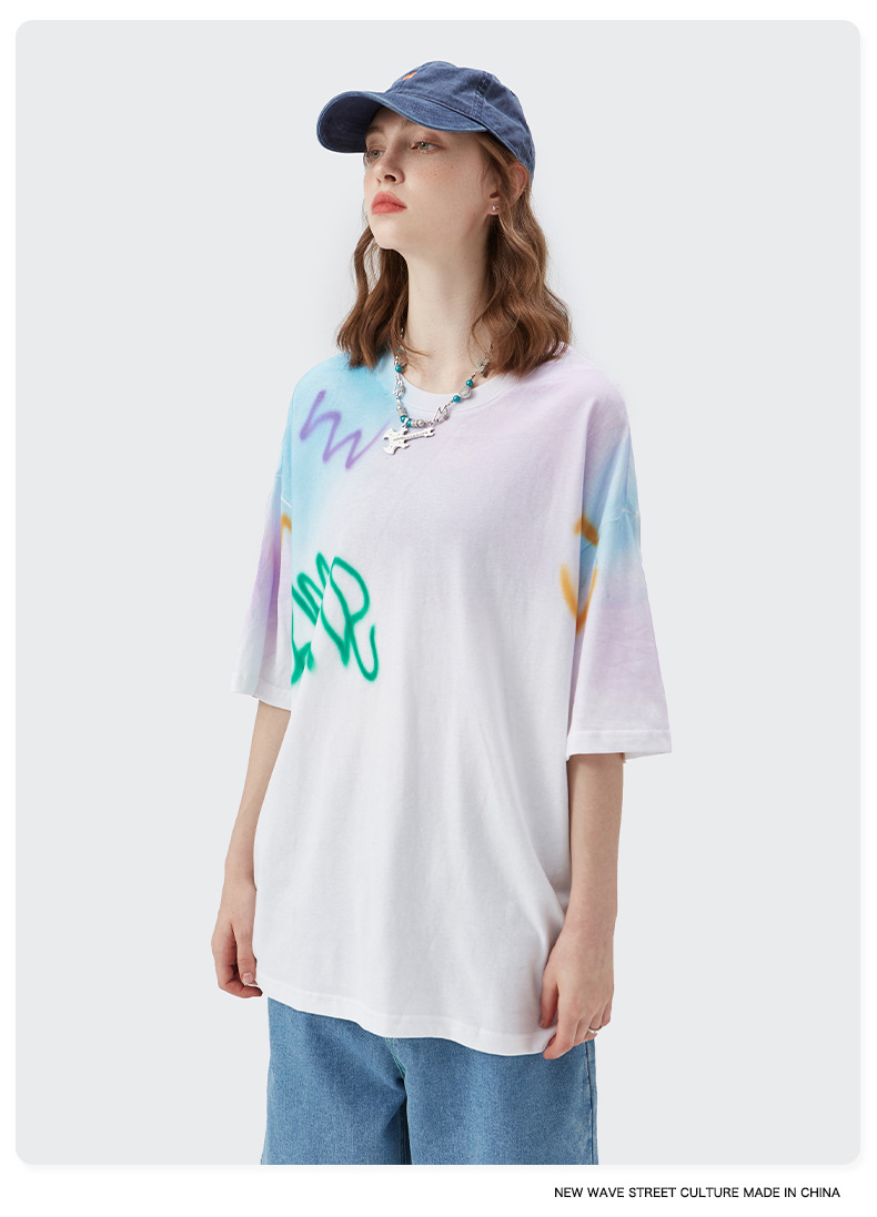 Summer Men Women Short Sleeve T-shirt Tee Pullover Tops Unisex Sweatshirt