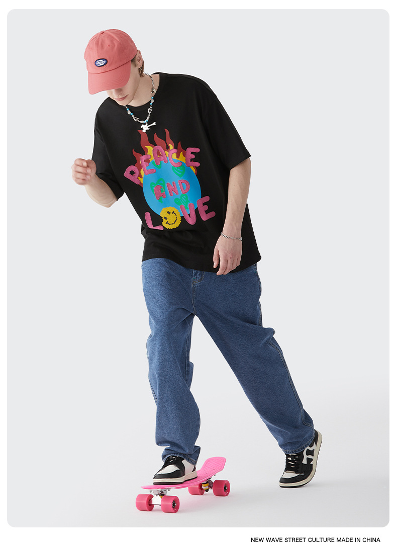 Summer Men Women Short Sleeve T-shirt Tee Pullover Tops Unisex Sweatshirt