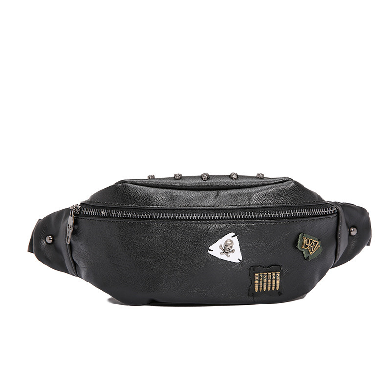 Men Bumbag Belt Bag Waist Pack Crossbody Bag Leather Shoulder Hip Chest Pouch Phone Purse