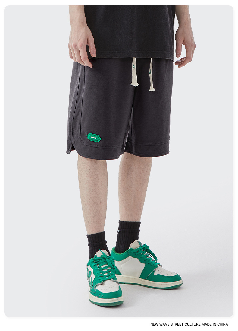 Men Boys Shorts Streetwear Bottoms Half Pants Sports Outfit Sweatsuit Trunks Women