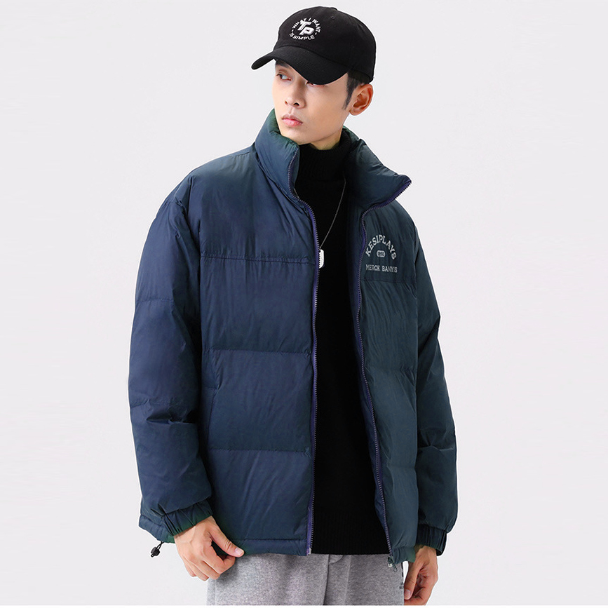 Women Men Down Jacket Hooded Coat Warm Winter Windproof Casual