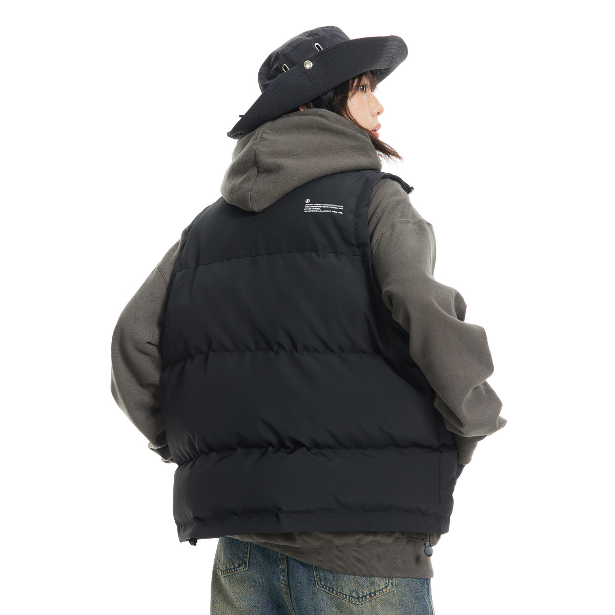 Women Men Down Vest Sleeveless Waistcoat Jacket Coat Winter Casual Parkas