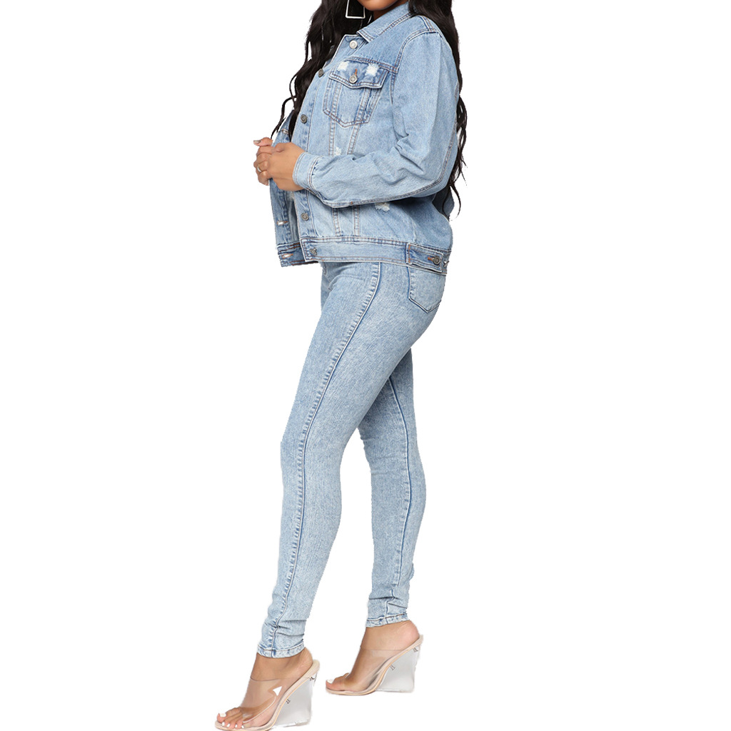 Casual fashion denim coat (coat only)
