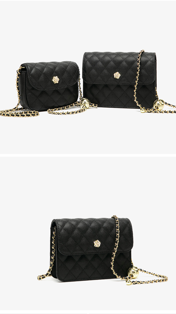 Women Medium Quilted Shoulder Bag Leather Tote Crossbody Flap Bag Chain Handbags