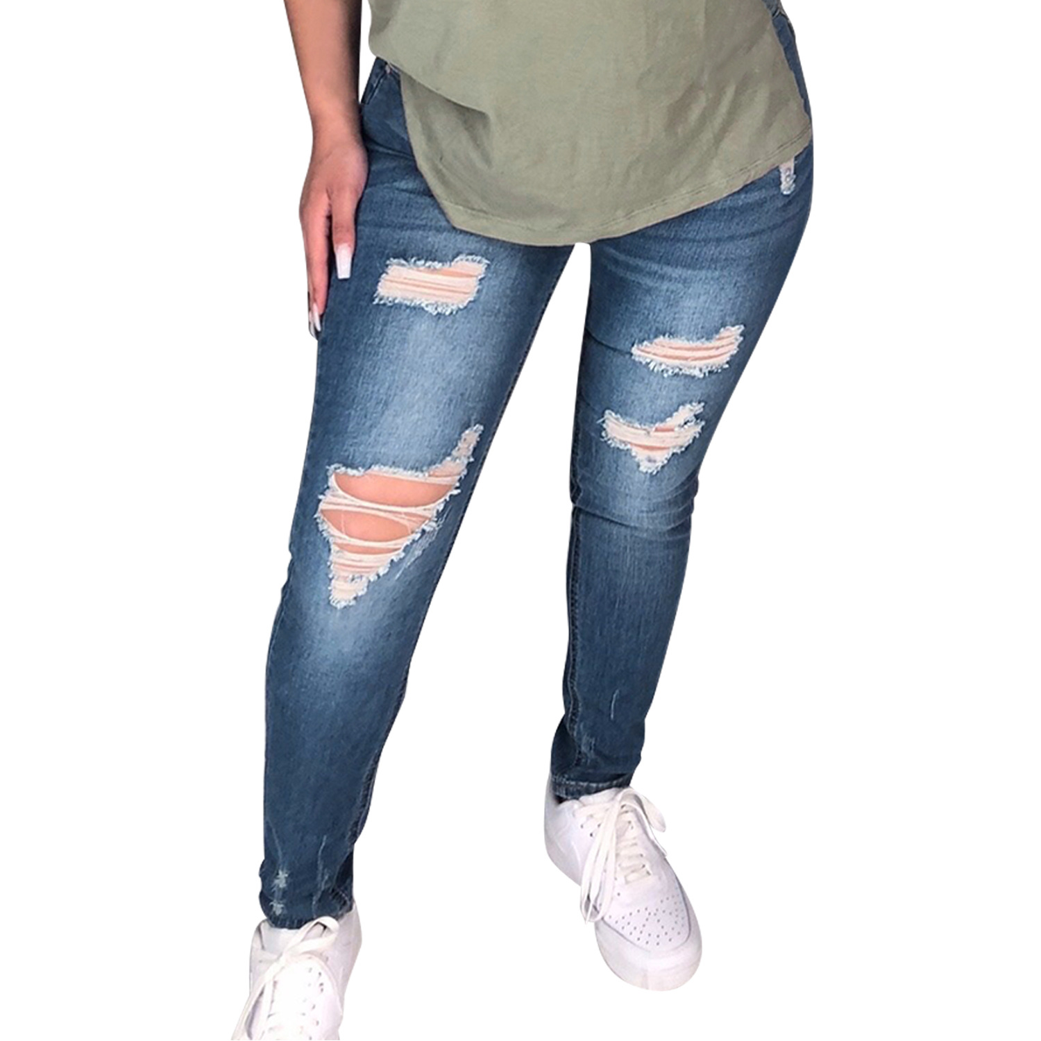 Fashion sexy jeans with holes