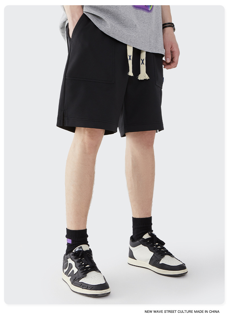 Men Boys Shorts Streetwear Bottoms Half Pants Sports Outfit Sweatsuit Trunks Women