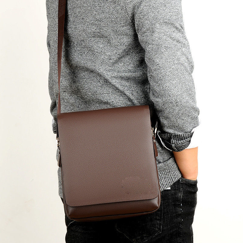 Men Design Leather Shoulder Bag Totes Backpack Messenger Handbags Business