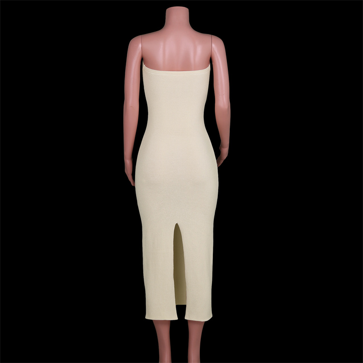 Casual Dress 2022 spring popular style knitted cross off shoulder fashion sexy woolen dress