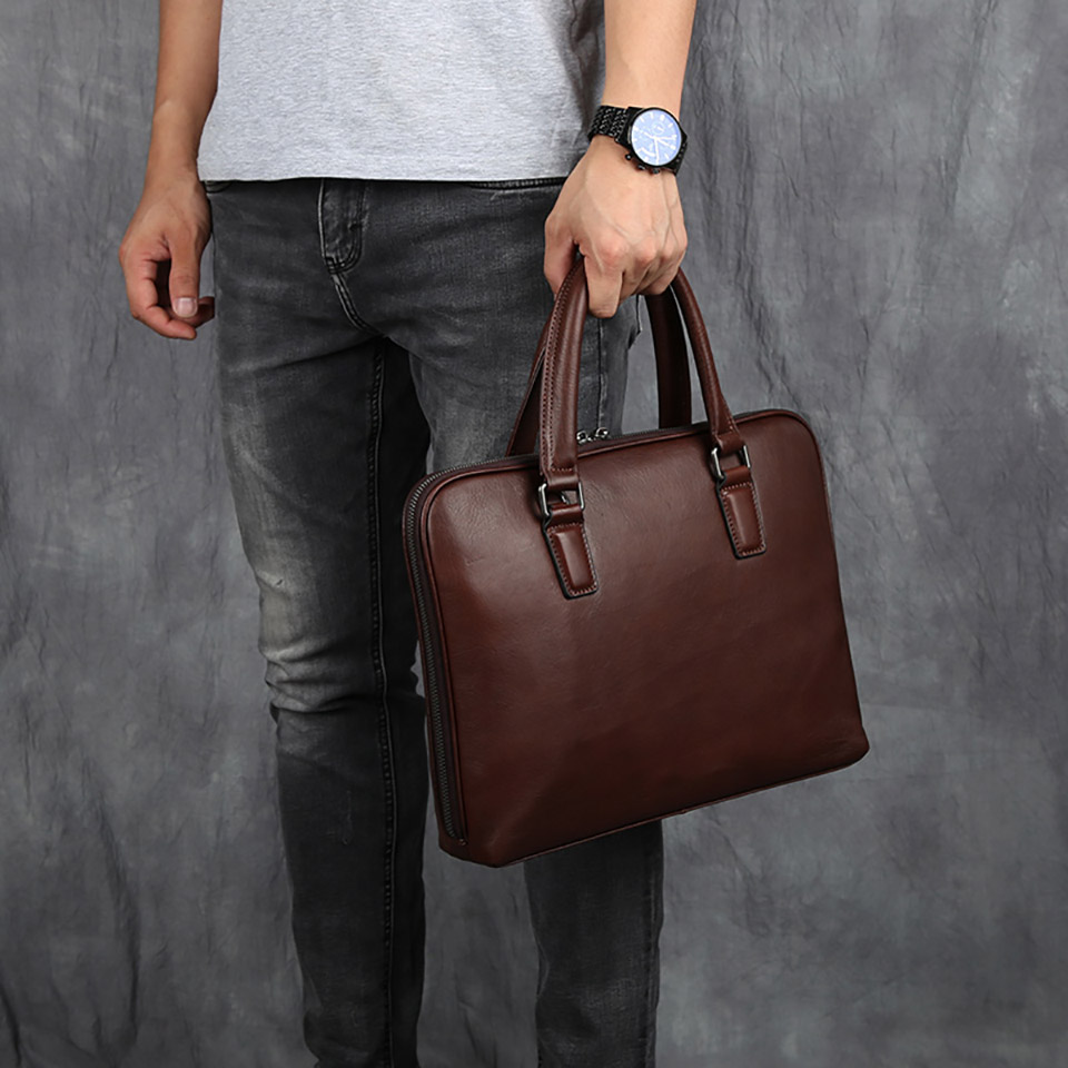 Men Messenger Shoulder Bag Leather Crossbody Sling Handbags Houlder Bag