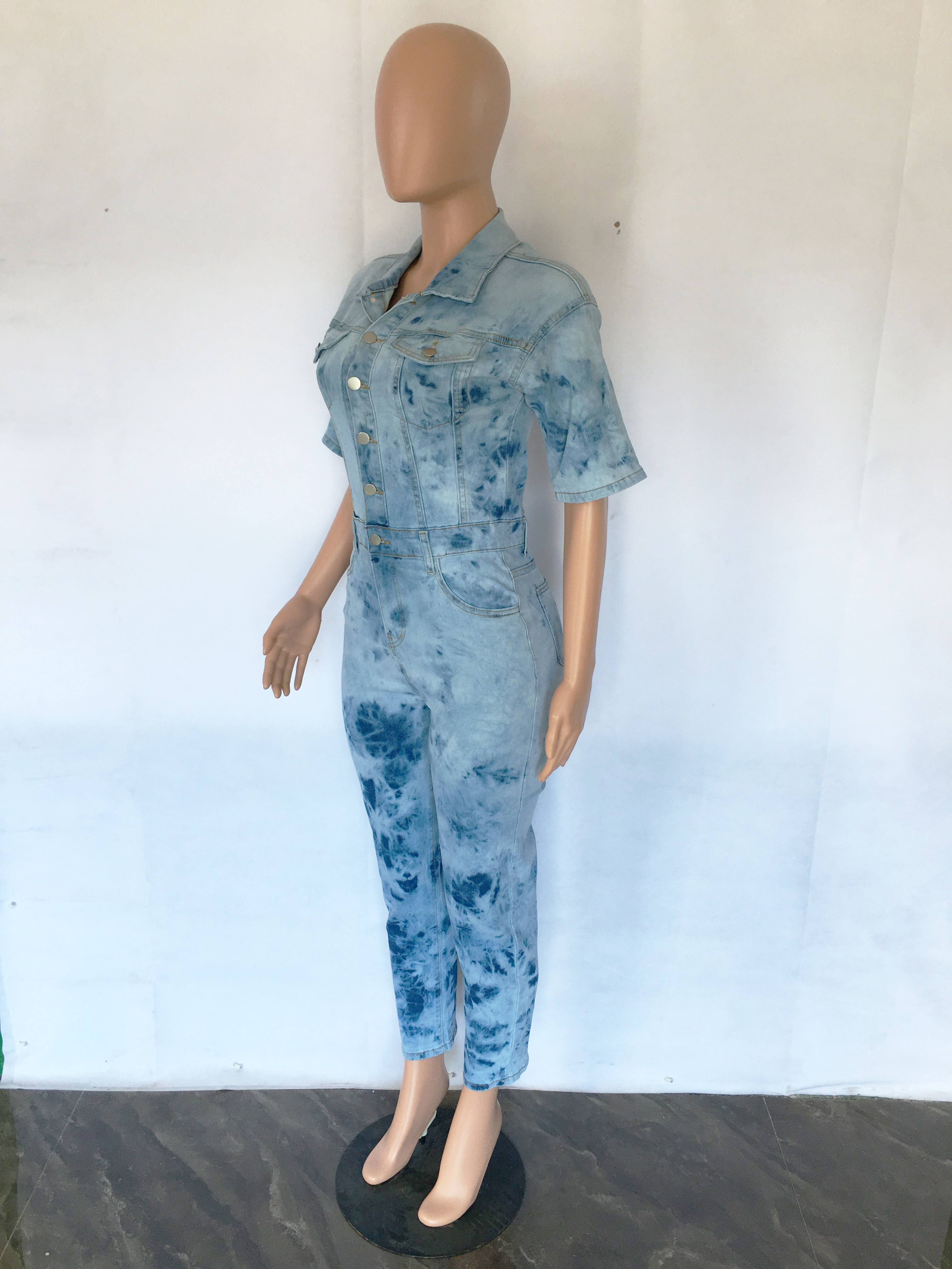 Fashion denim Jumpsuit