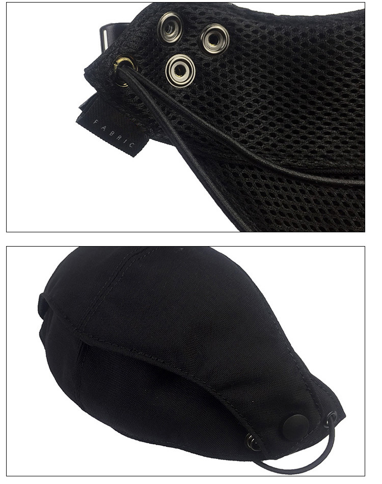 Unisex Sponge Dustproof PM2.5 Pollution Half Face Mouth Mask Wide Straps