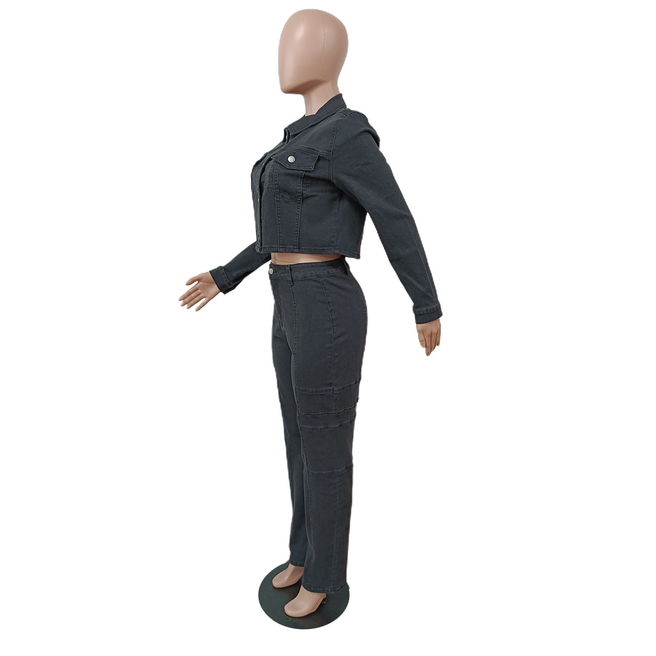 Fashion denim stretch set