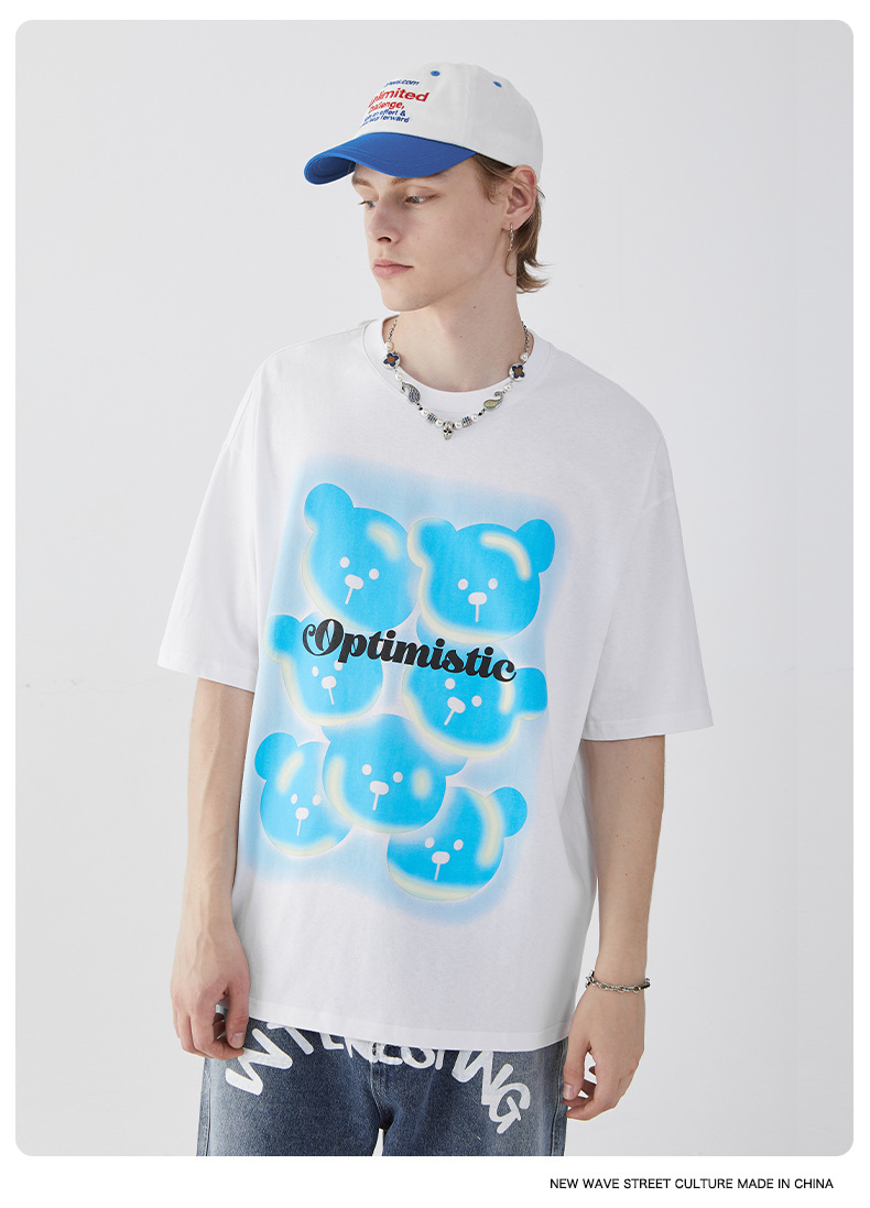 Summer Men Women Short Sleeve T-shirt Tee Pullover Tops Unisex Sweatshirt