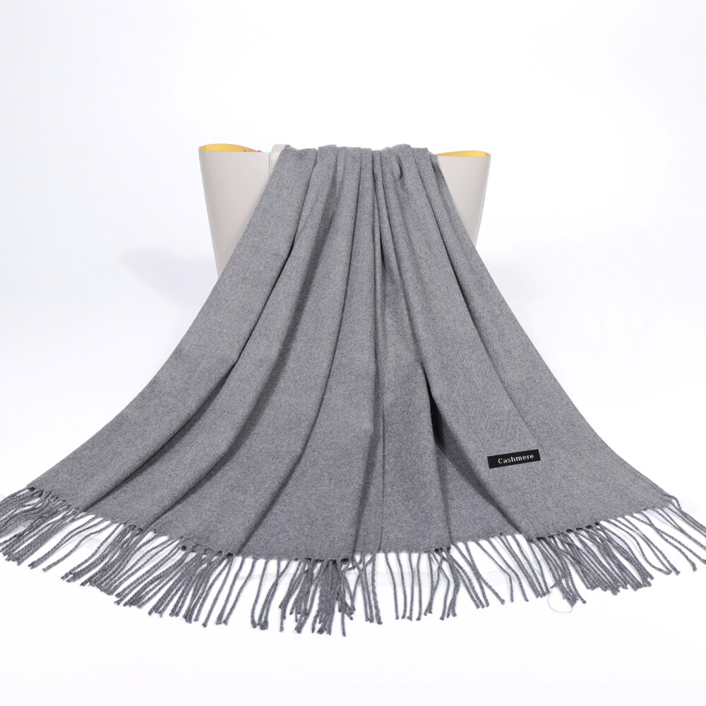 Women Men Logo Scarf Wool Cashmere Scarves Shawl Blanket Wrap Knit