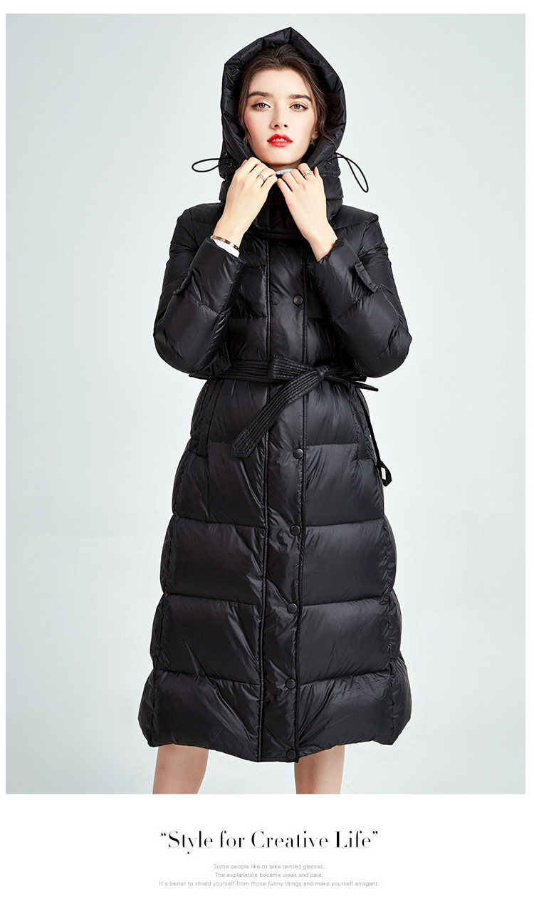 Women Men Down Jacket Hooded Coat Warm Winter Windproof Casual Parkas