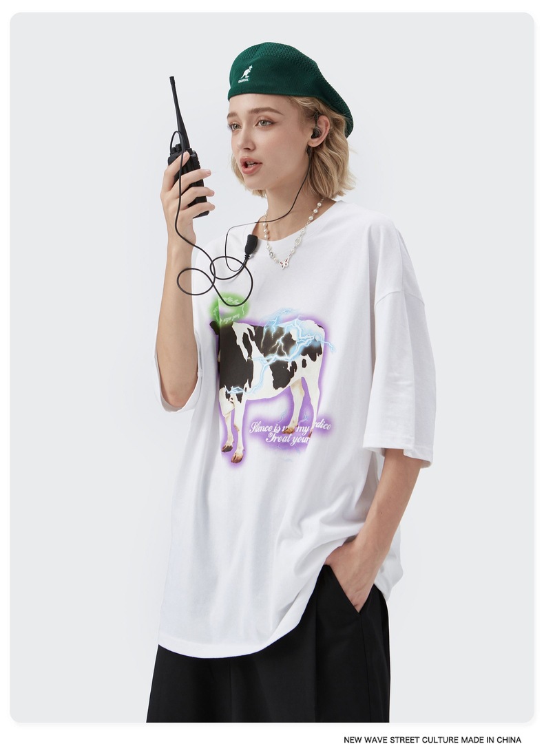 Summer Men Women Short Sleeve T-shirt Tee Pullover Tops Unisex Sweatshirt