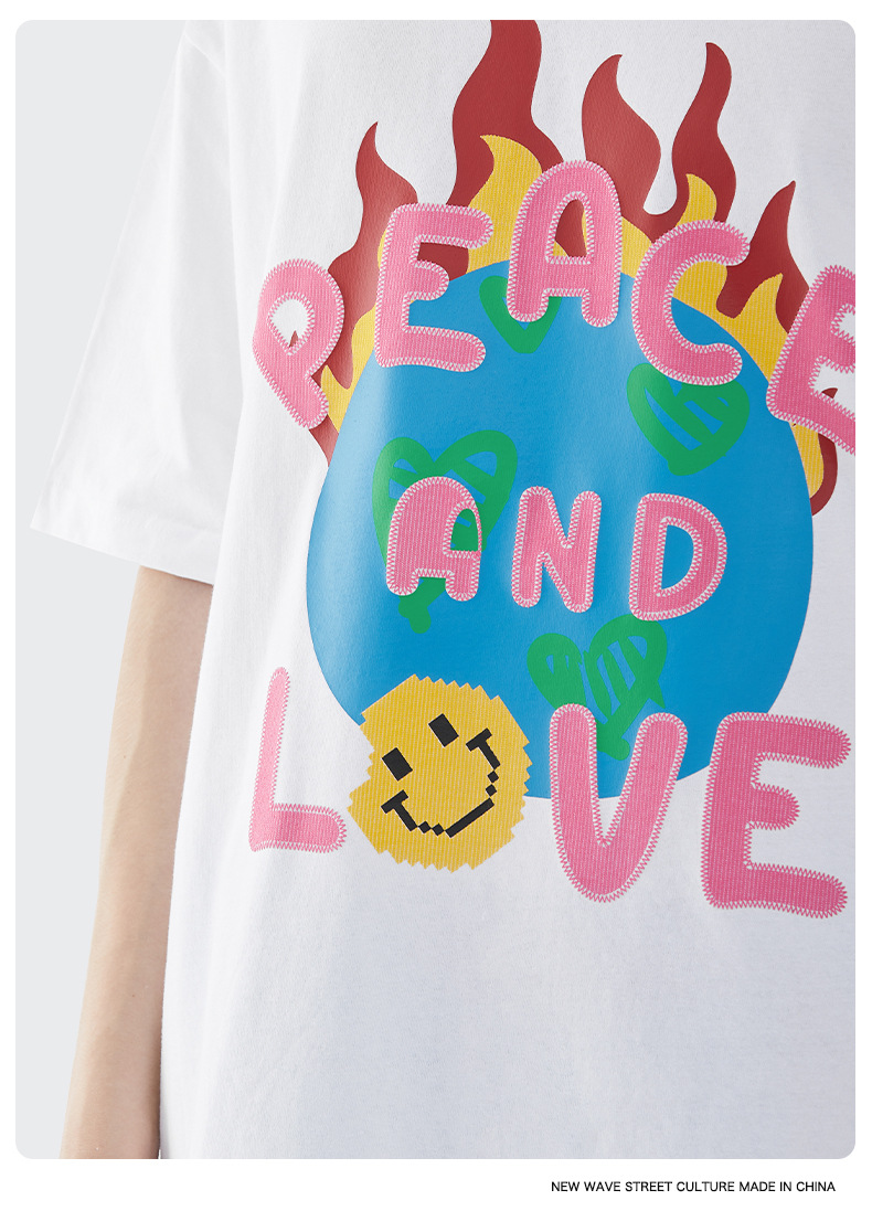 Summer Men Women Short Sleeve T-shirt Tee Pullover Tops Unisex Sweatshirt