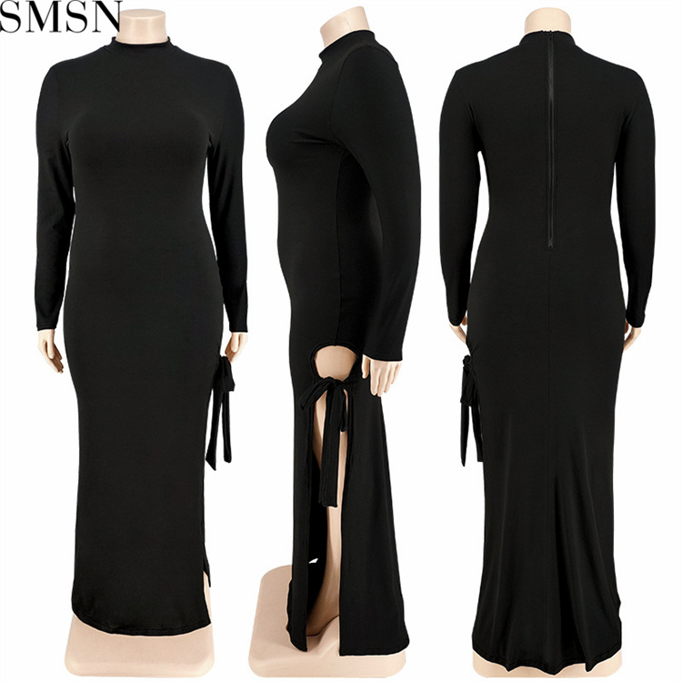 Plus Size Dress large size fall women clothing wholesale supply zipper band leg dress