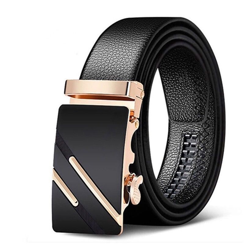 Women Men Belt 3.8 cm Cowhide Leather Buckle Belt Unisex Waistband Waist Strap