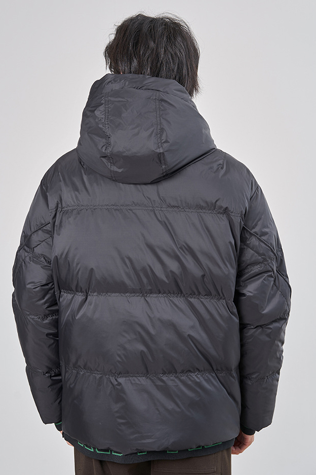 Women Men Down Jacket Hooded Coat Warm Winter Windproof Casual Parkas