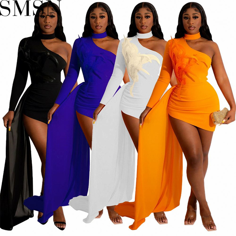 Plus Size Dress Amazon Fall new sexy off the shoulder fitted waist dress for women